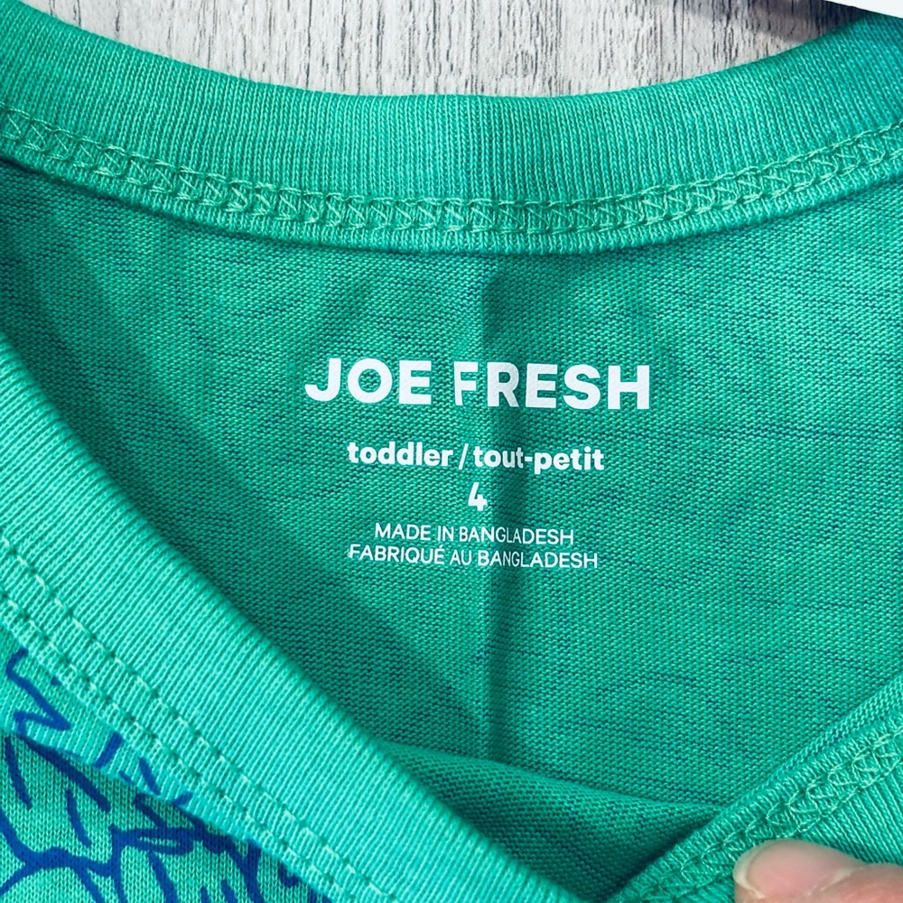 NWT Joe Fresh Kids' Shark and Leaf Print Tank Tops 4T - Picture 6 of 7